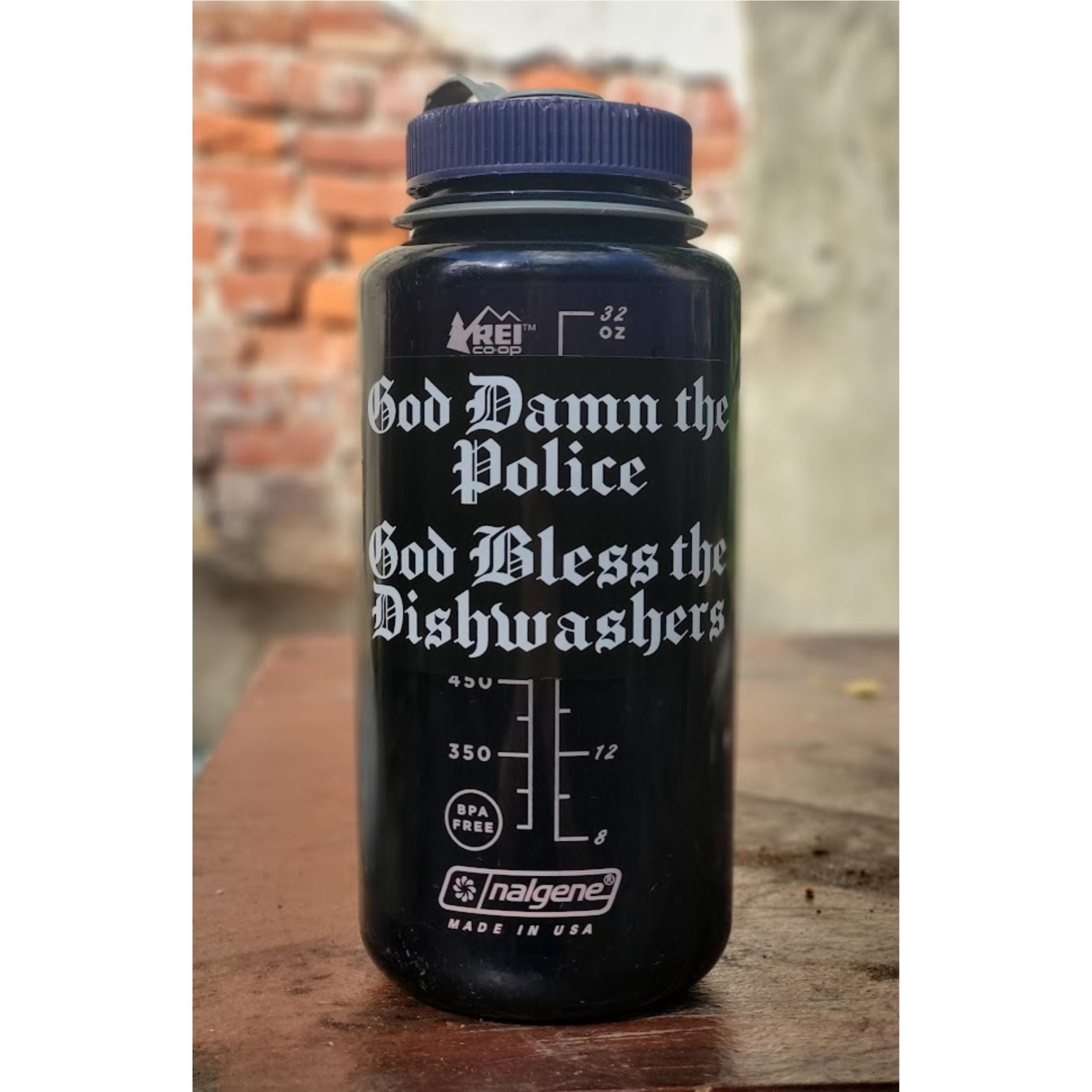 God Damn the Police God Bless the Dishwashers Vinyl Sticker